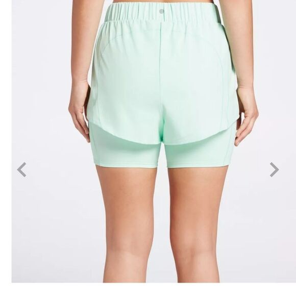 CALIA Women's 2-In-1 Ruched Running Shorts Sz XL NWT - Picture 8 of 11